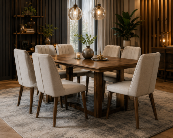LuxeWood Dinning Set