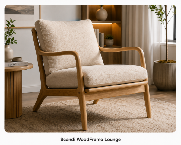 Scandi WoodFrame Launge